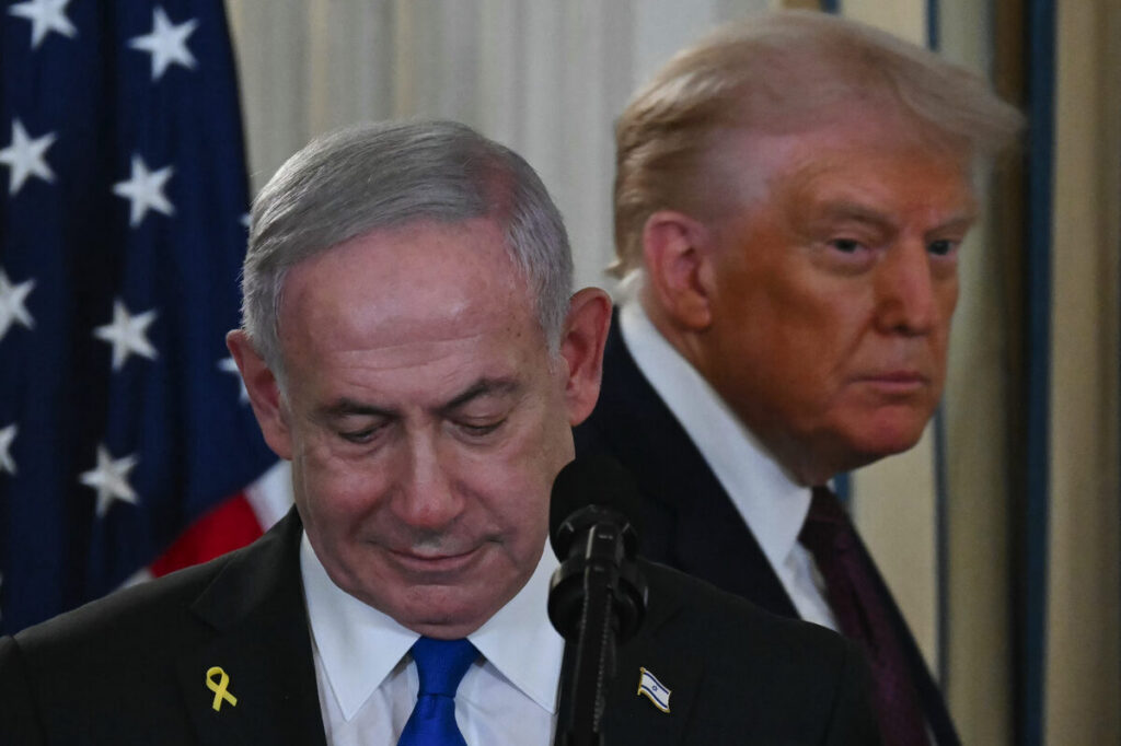 Benjamin Netanyahu, Israelse premier, en pres. Donald Trump van Amerika in Washington, D.C., in September verlede jaar.