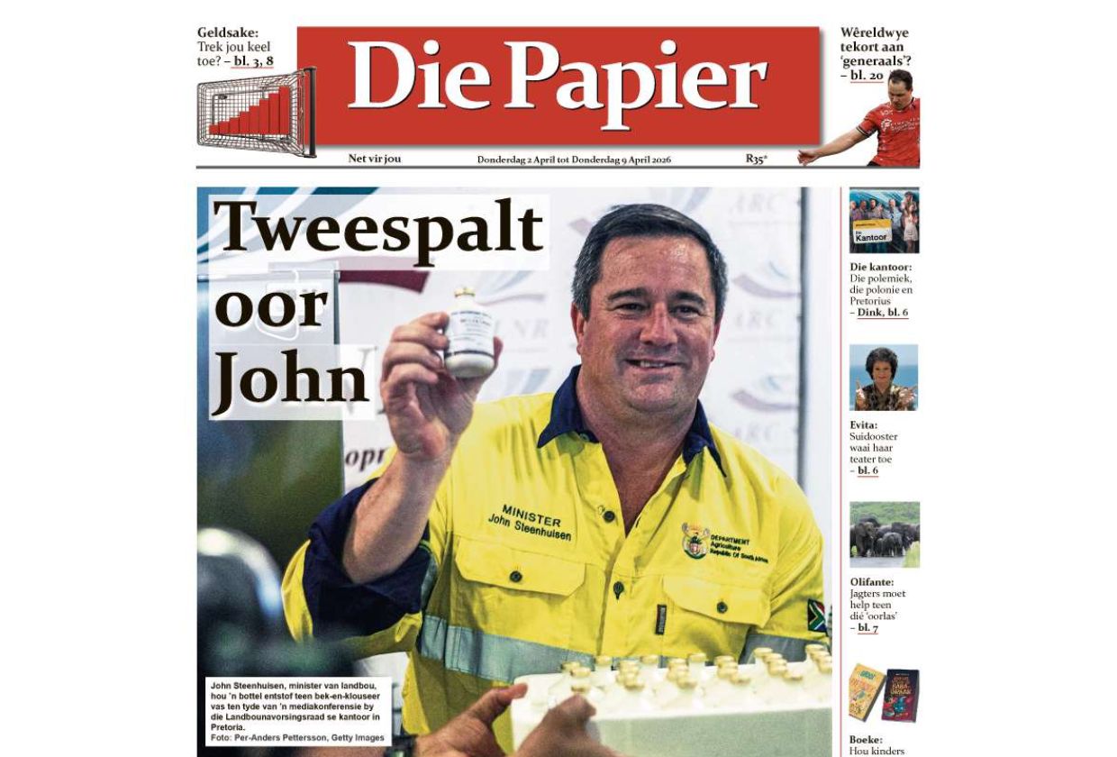 Die nuwe uitgawe van Die Papier is vandag op die winkelrakke en aanlyn beskikbaar