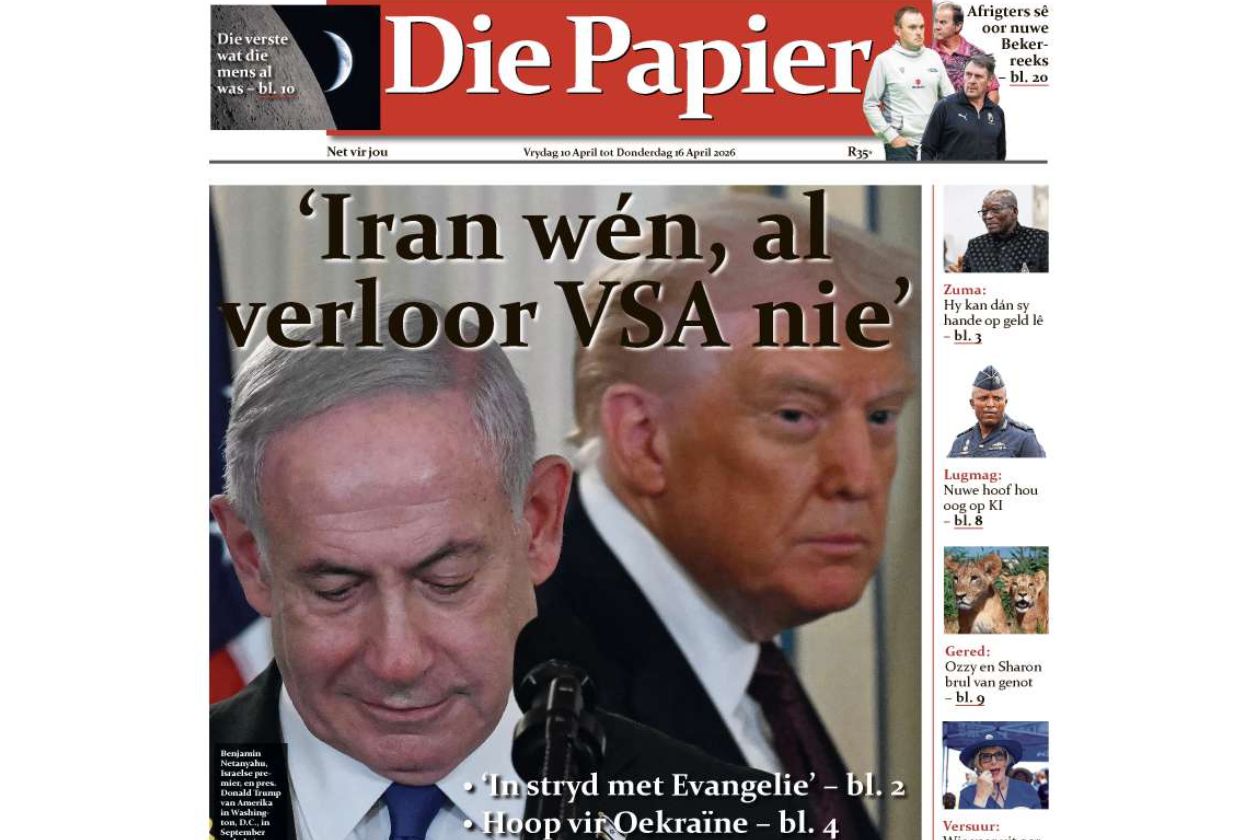 Nuwe uitgawe van Die Papier nou op die rakke: Van Iran se skietstilstand tot Artemis II se ruimtereis