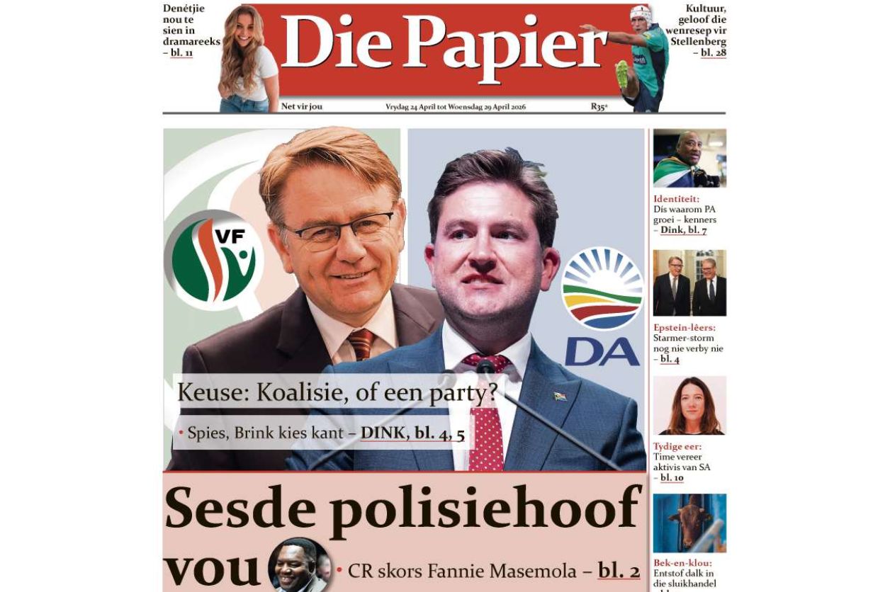 Die nuwe uitgawe van Die Papier is nou op die rakke én aanlyn beskikbaar