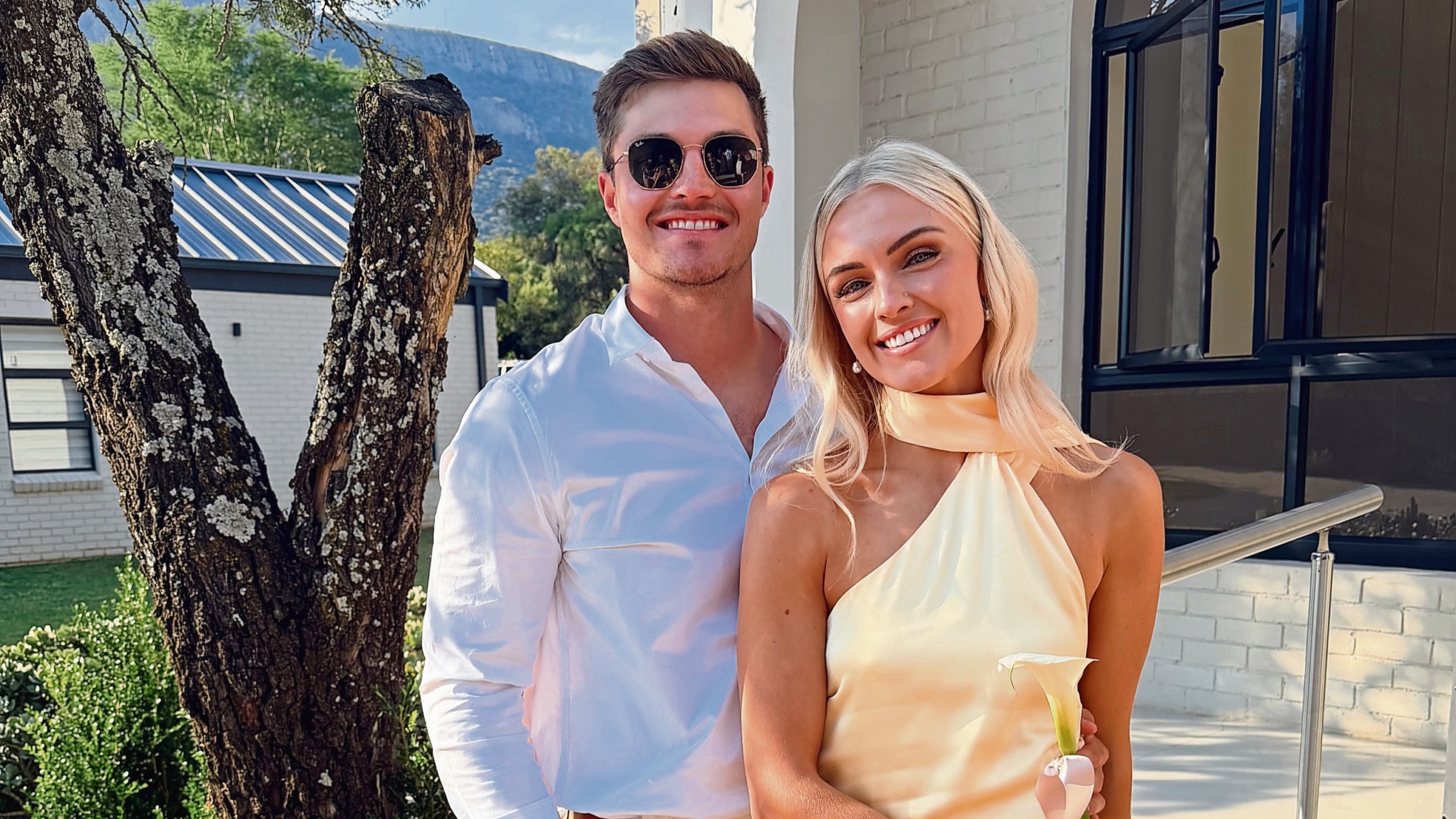 Brendan Peyper en sy verloofde, Marise van der Westhuysen.