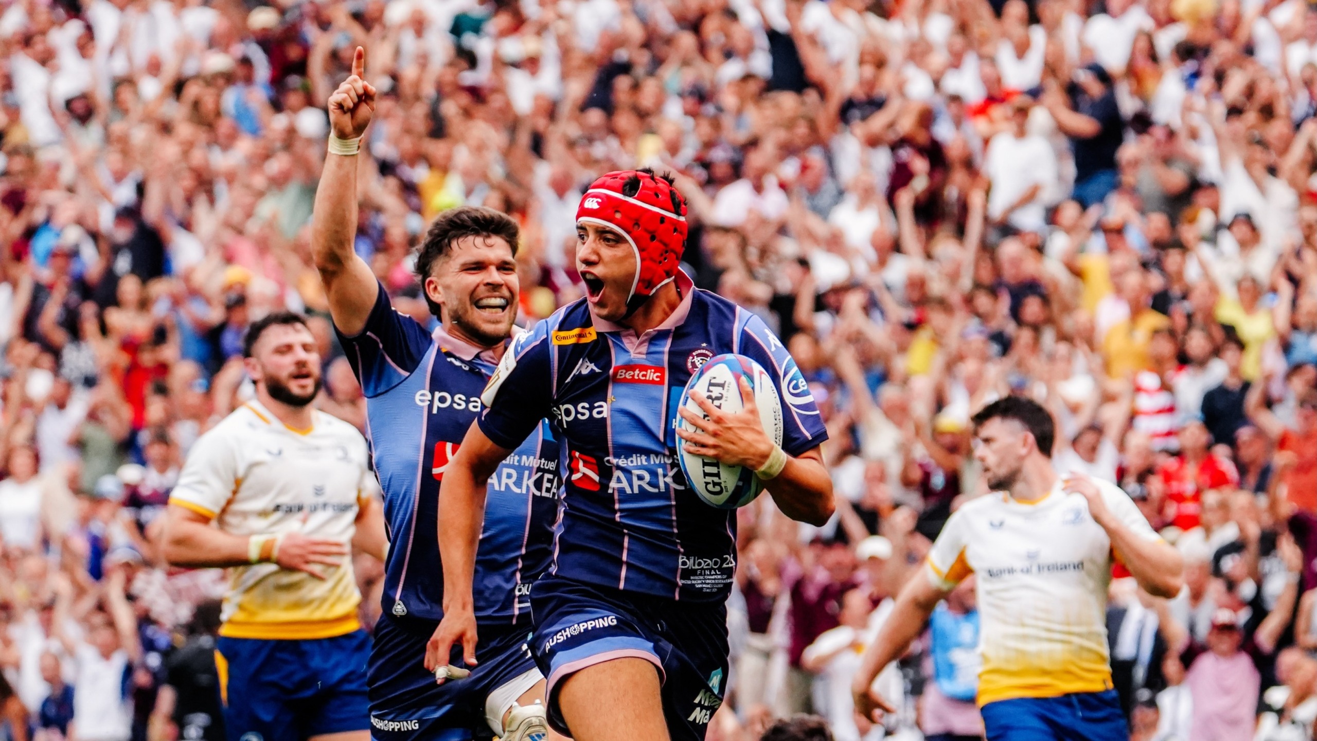 Bordeaux het Saterdag hul titel verdedig deur Leinster met 41-17 in die eindstryd van die Europese Kampioenebeker te klop. Foto: Facebook