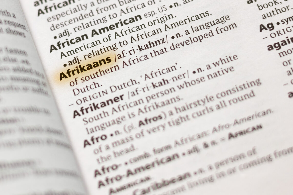 Afrikaans gaan voortleef deur keuse, nie beleid