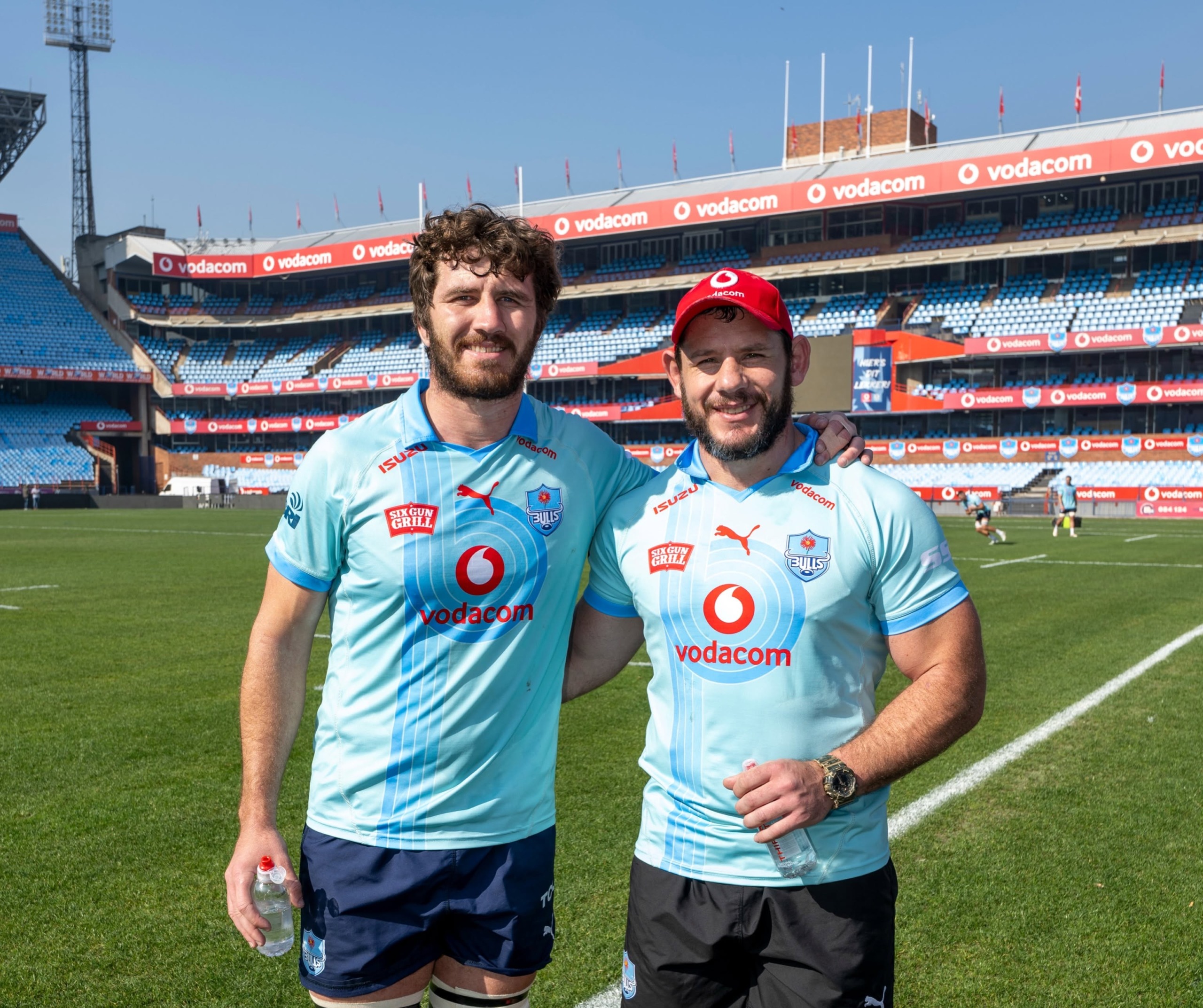 Ruan Nortjé (links) en Marcell Coetzee.