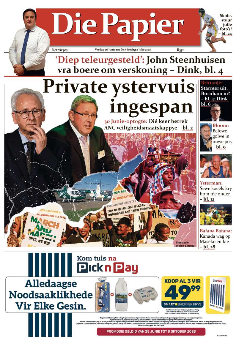 Die Papier – 26 Junie 2026