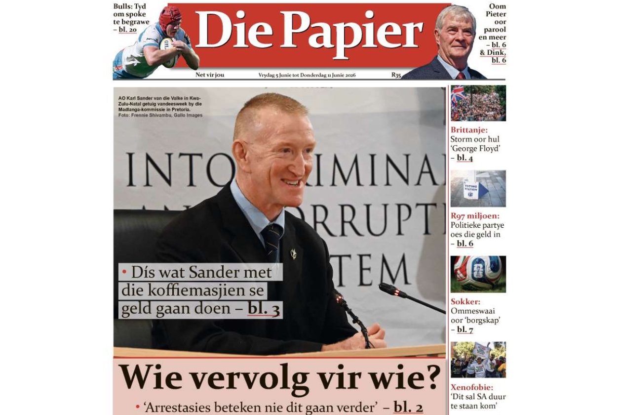 Die Papier – 5 Junie 2026.