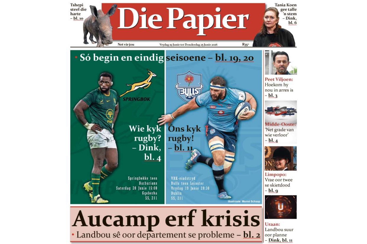 Die nuwe uitgawe van Die Papier is nou op die rakke en aanlyn beskikbaar