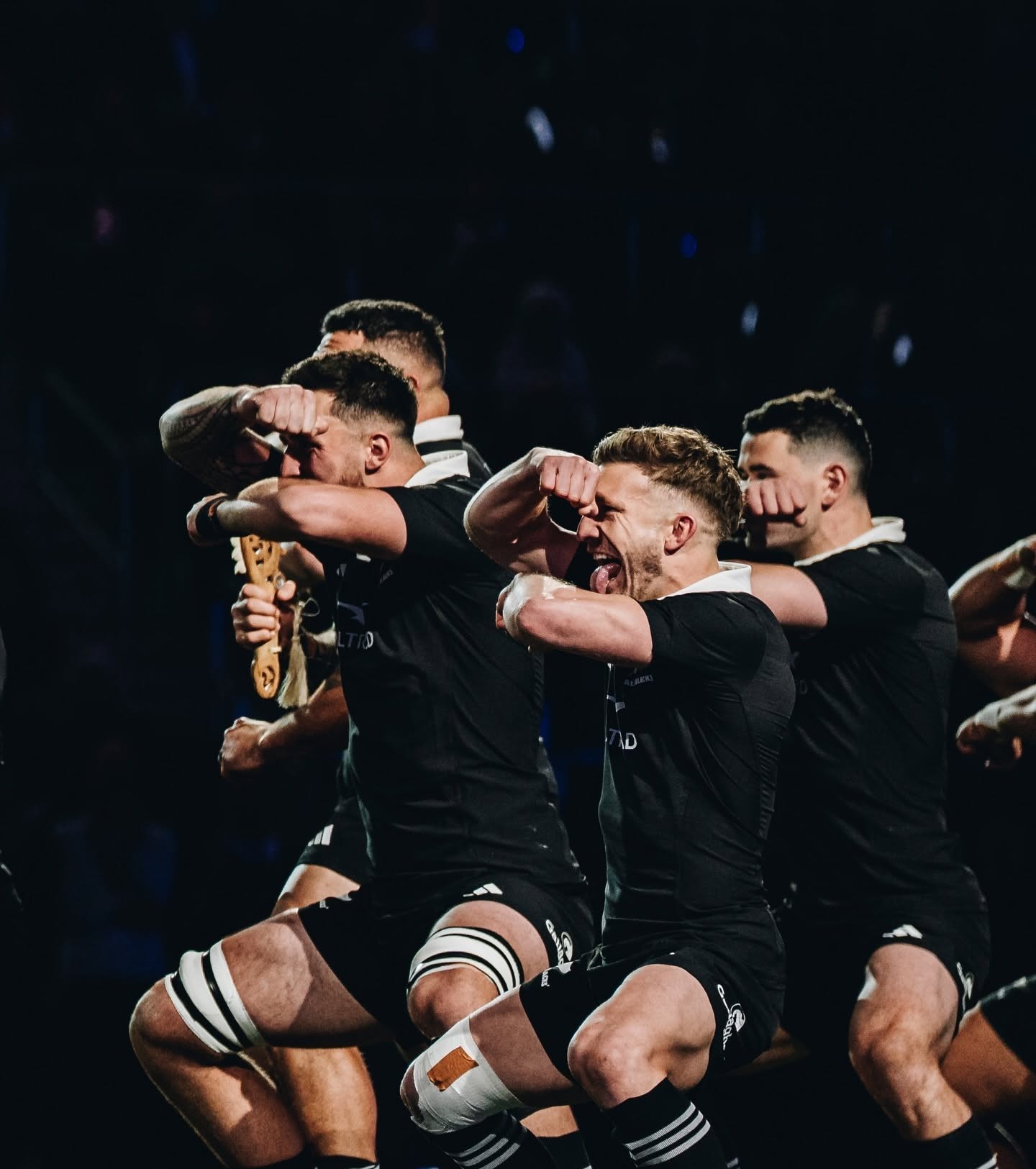 Die All Blacks tydens hul Haka.