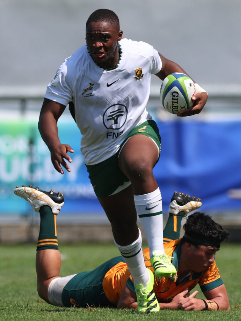 Siphosethu Mnebelele, kaptein van die Junior Bokke.