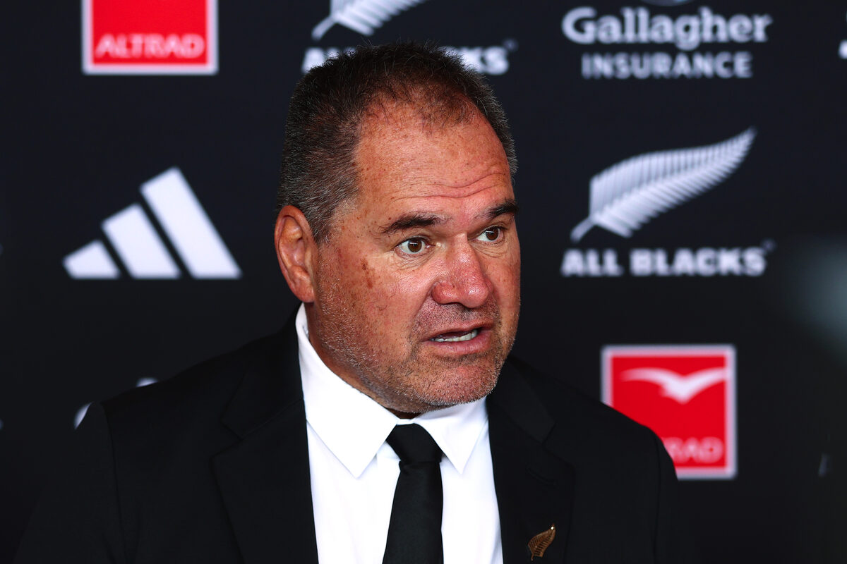 Die All Blacks-afrigter, Dave Rennie.