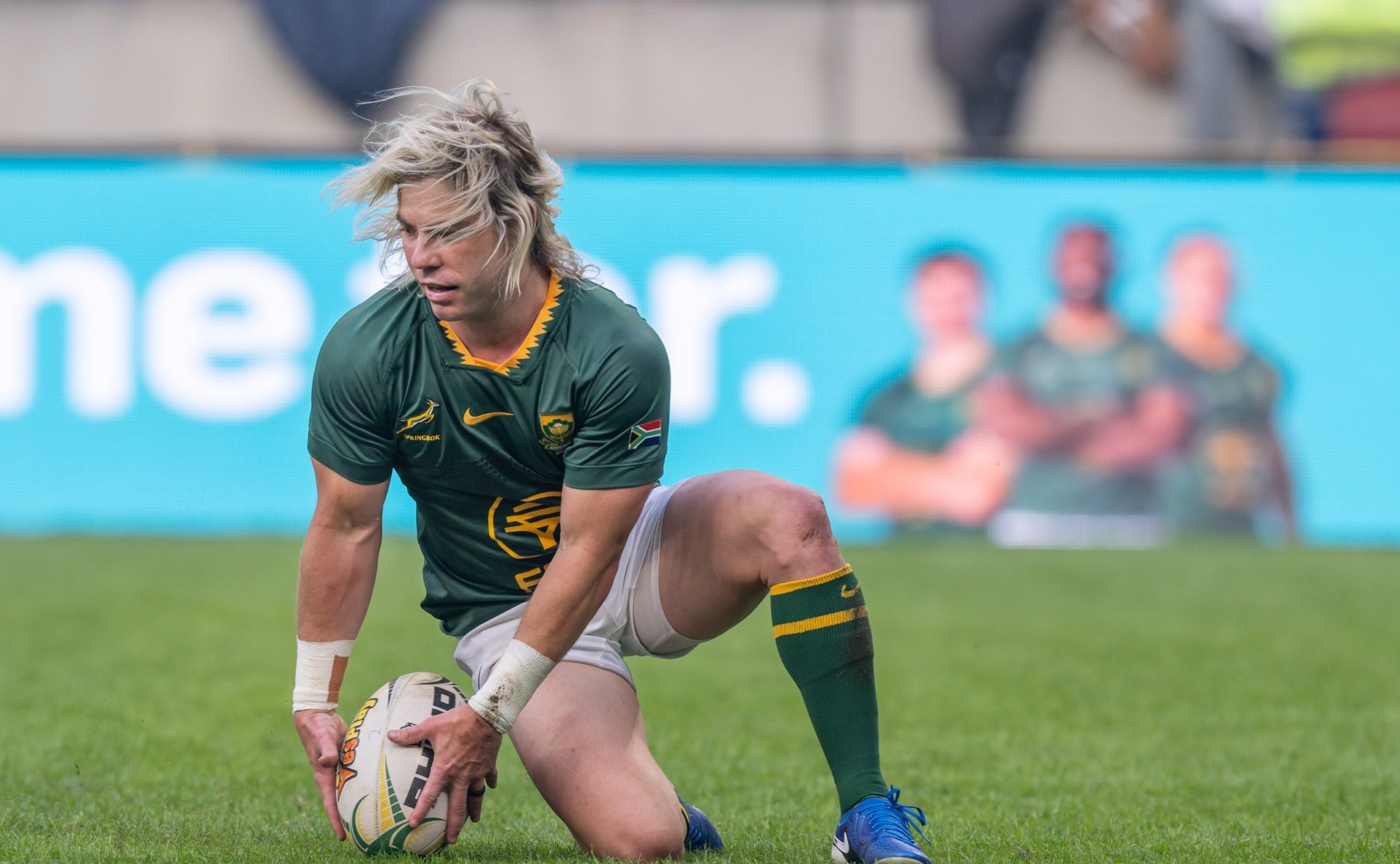 Faf de Klerk, wat Sondag vir die Cheetahs sal uitdraf.