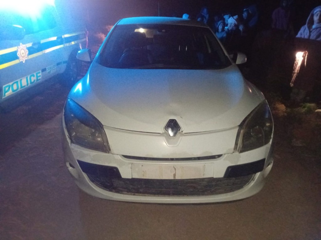 Die Renault Megane wat met die jaagtog gebruik is.