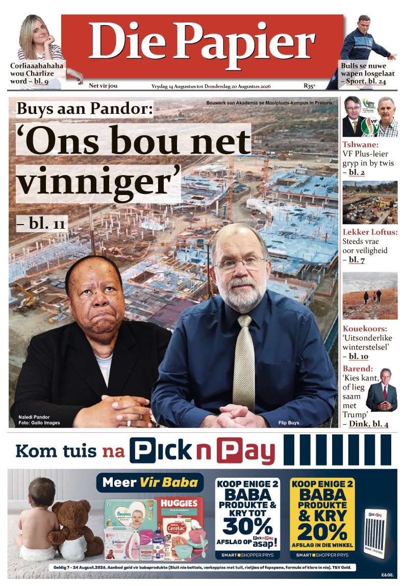 Die Papier – 14 Augustus 2026