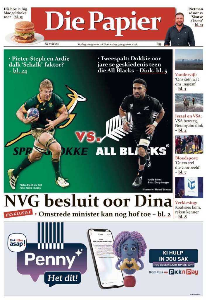 Die Papier – 7 Augustus 2026.