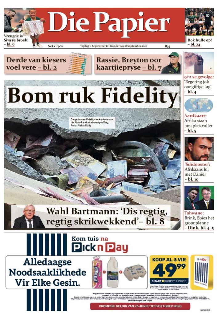 Die Papier – 11 September 2026
