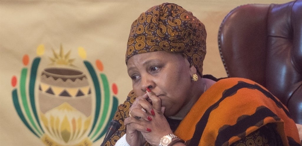 Voormalige speaker van die Nasionale Vergadering Nosiviwe Mapisa-Nqakula.
