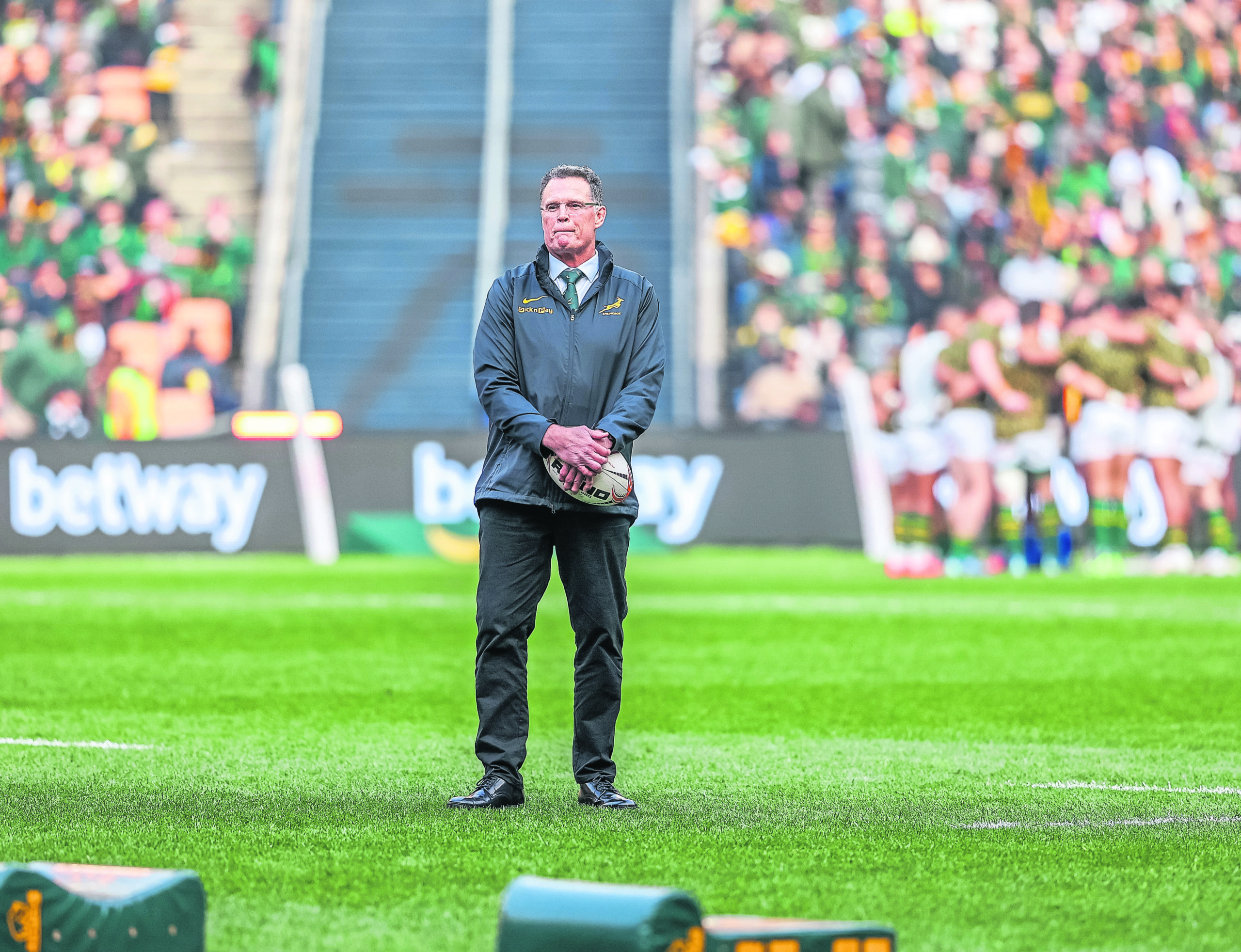 Rassie Erasmus, die hoofafrigter van die Springbokke. Foto: Charmaine Visser.