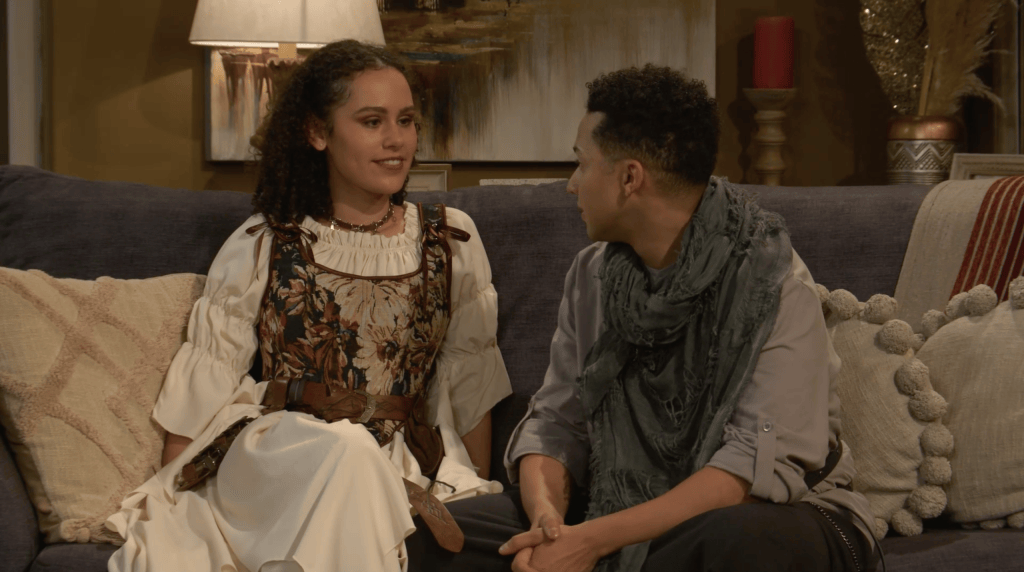Gary (Craig Adriaanse) en Claire (Julia Marone). Foto: Skermgreep