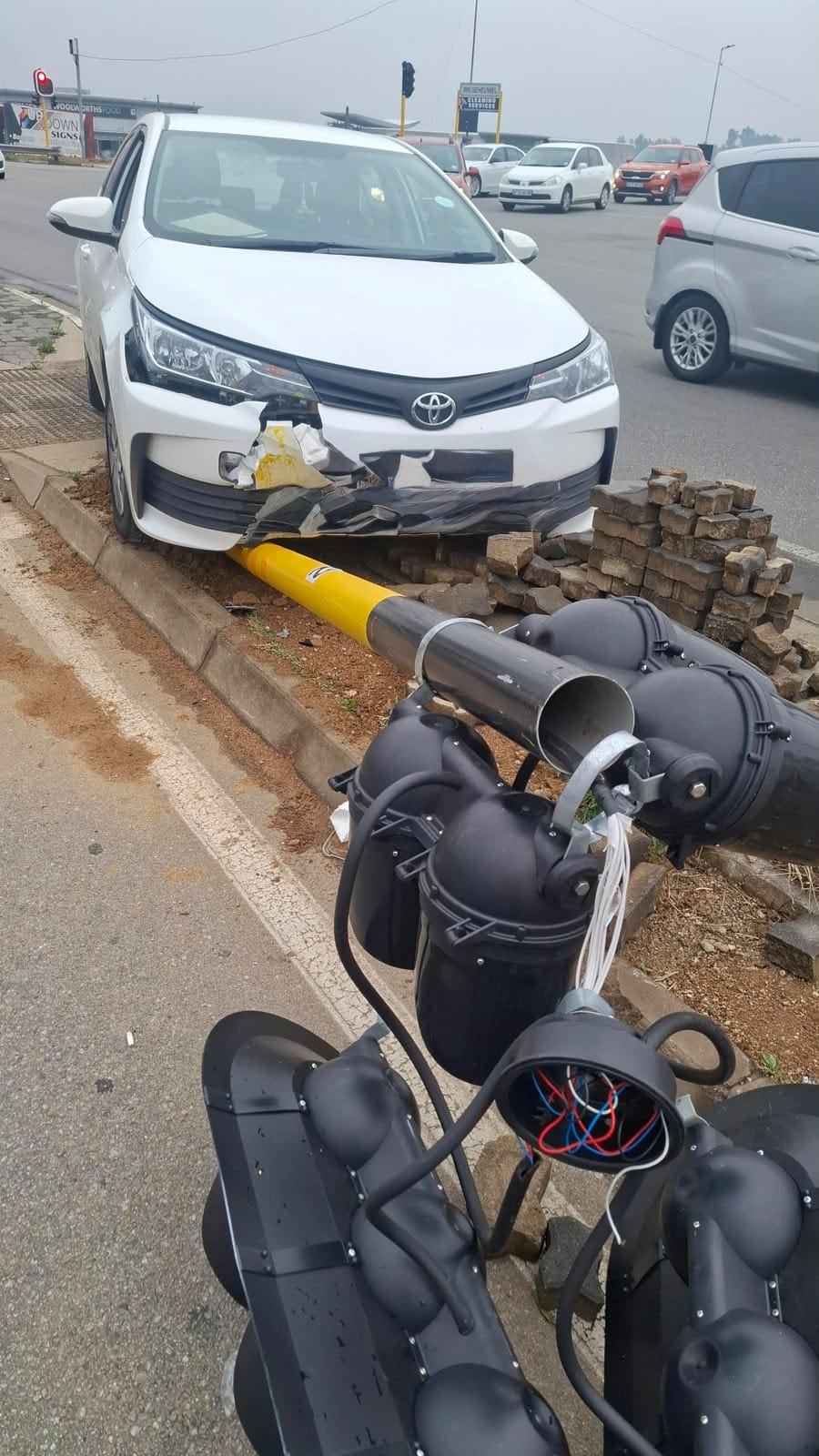 Gauteng gaan motoris se rekening ná verkeersligskade haal