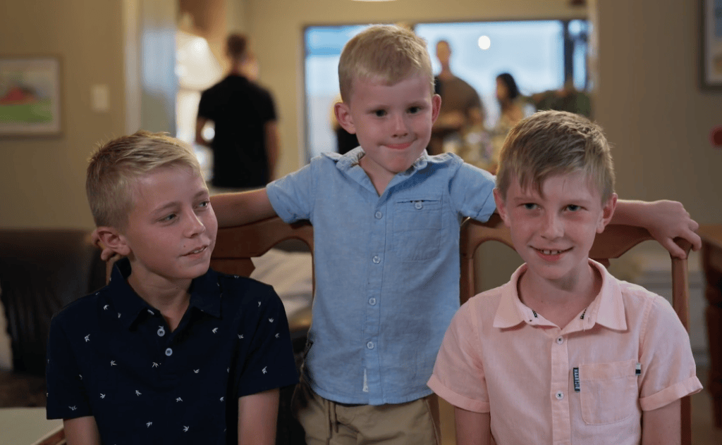 Die bekkige Adrian, Simon en Morné. Foto: Skermgreep