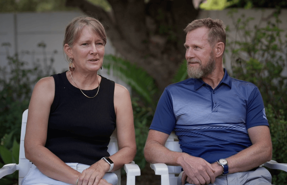 Janneke en Henk. Foto: Skermgreep