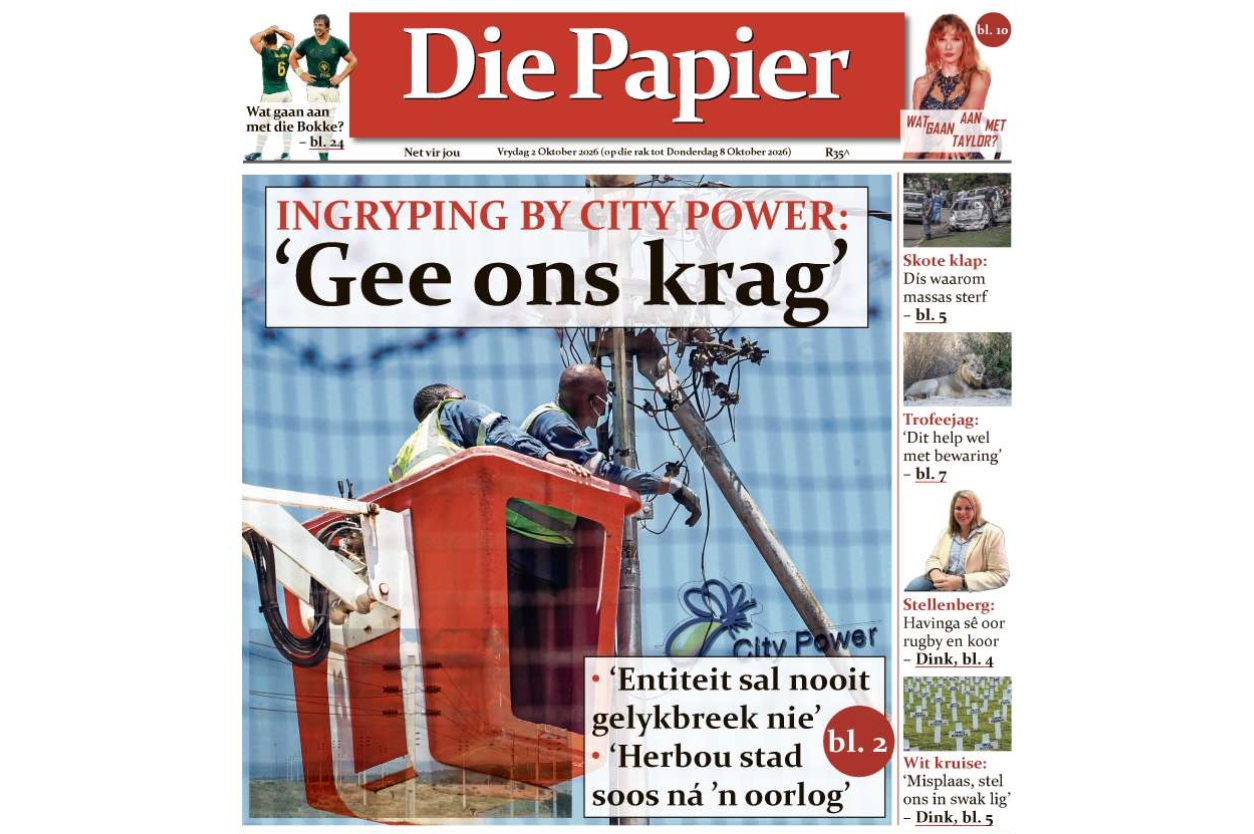 Die Papier – 2 Oktober 2026