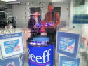 Support sanitary towel drive