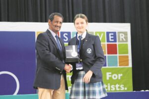 Young scientist shows mettle