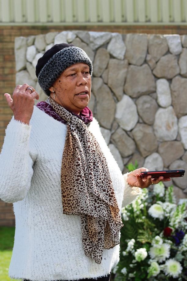 Community activist and family representative Rhoda