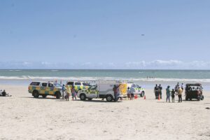 Heroic rescue at Strand Beach: Close shave for three swimmers