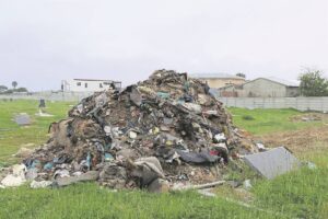 Vullis in Rusthof-begraafplaas pla