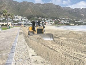 Beach-lowering programme begins