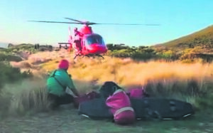 Injured hiker rescued, hospitalised  for treatment
