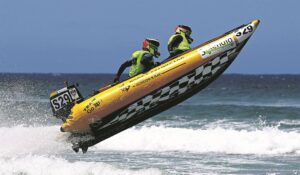 Water racer rides the wave to win