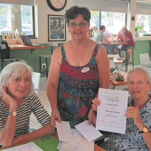 Hospice volunteers step down