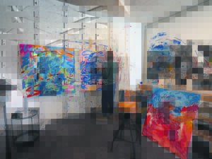 Kunstenaar se werk in Sydney