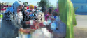 Feeding the homeless and needy