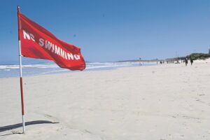 ‘Dangerous’ section of beach flagged