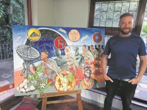Artwork traces dialogue with science