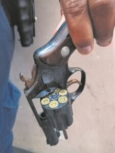 Suspect apprehended, firearm seized