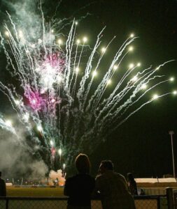 Launching a fireworks display requires a permit