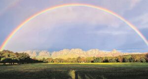 VIEWER’S DELIGHT: Chasing rainbows