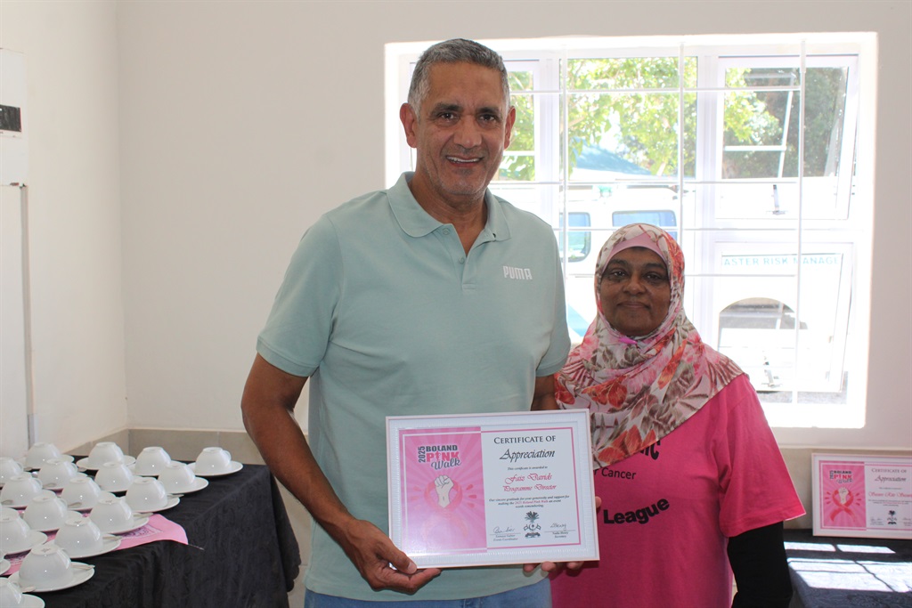 Certificates of appreciation were handed out by th