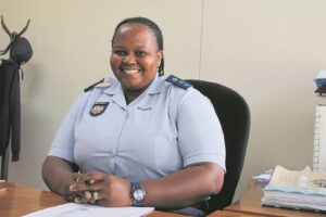 Station commander is ready for action