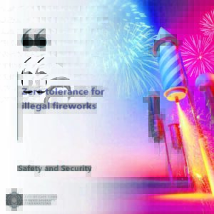 Zero tolerance for illegal fireworks