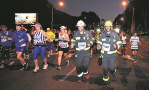 Couple of firefighters champion challenge for a cause