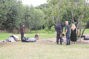 Residents fume as vagrants are transported to set up camp again