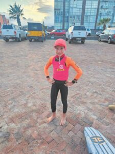SPORT: Young nipper taking on the deep sea