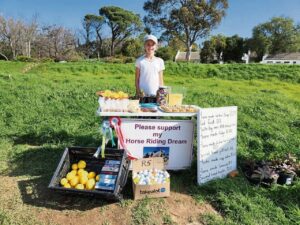 Enterprising young rider nearly there