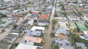 Waterlogged streets